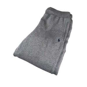 Polo Ralph Lauren Pants Kids Medium 10-12 Gray Fleece Joggers Elastic Cuffs